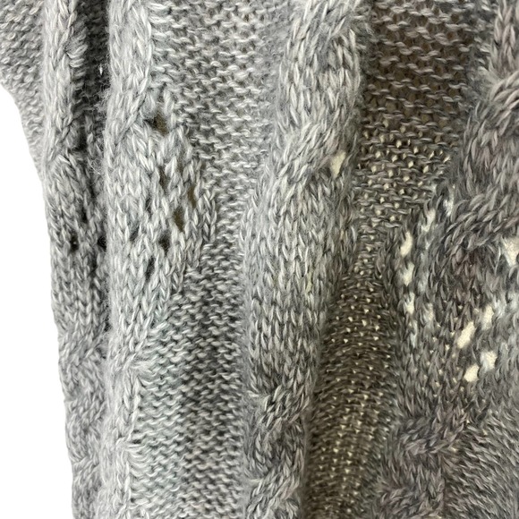 Avenue Sweater Vest Open Front Cardigan Top Shawl Wrap Gray Size 22/24 3X - Picture 3 of 6